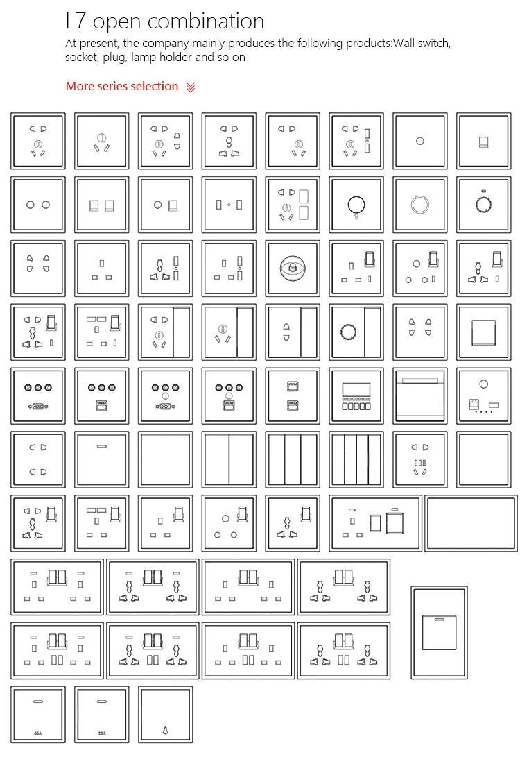 Manufacturer for Elegant Light Switch 1gang 1 Way 45A Electrical Light Wall Switch