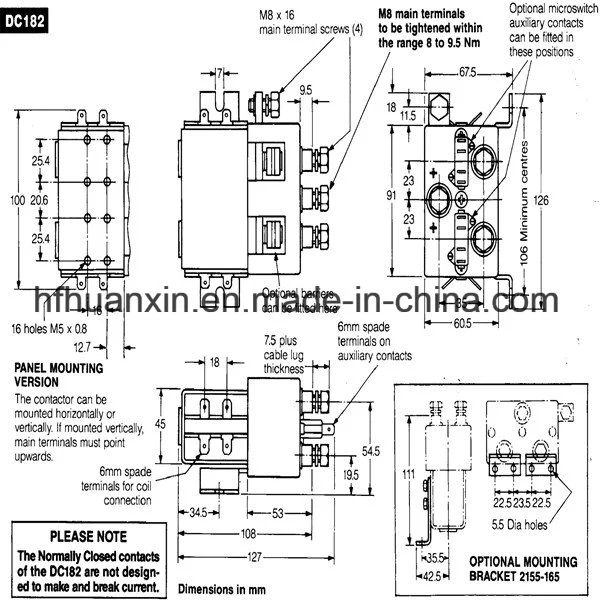 High Performance Contactor 182b-537t with Preferential Price